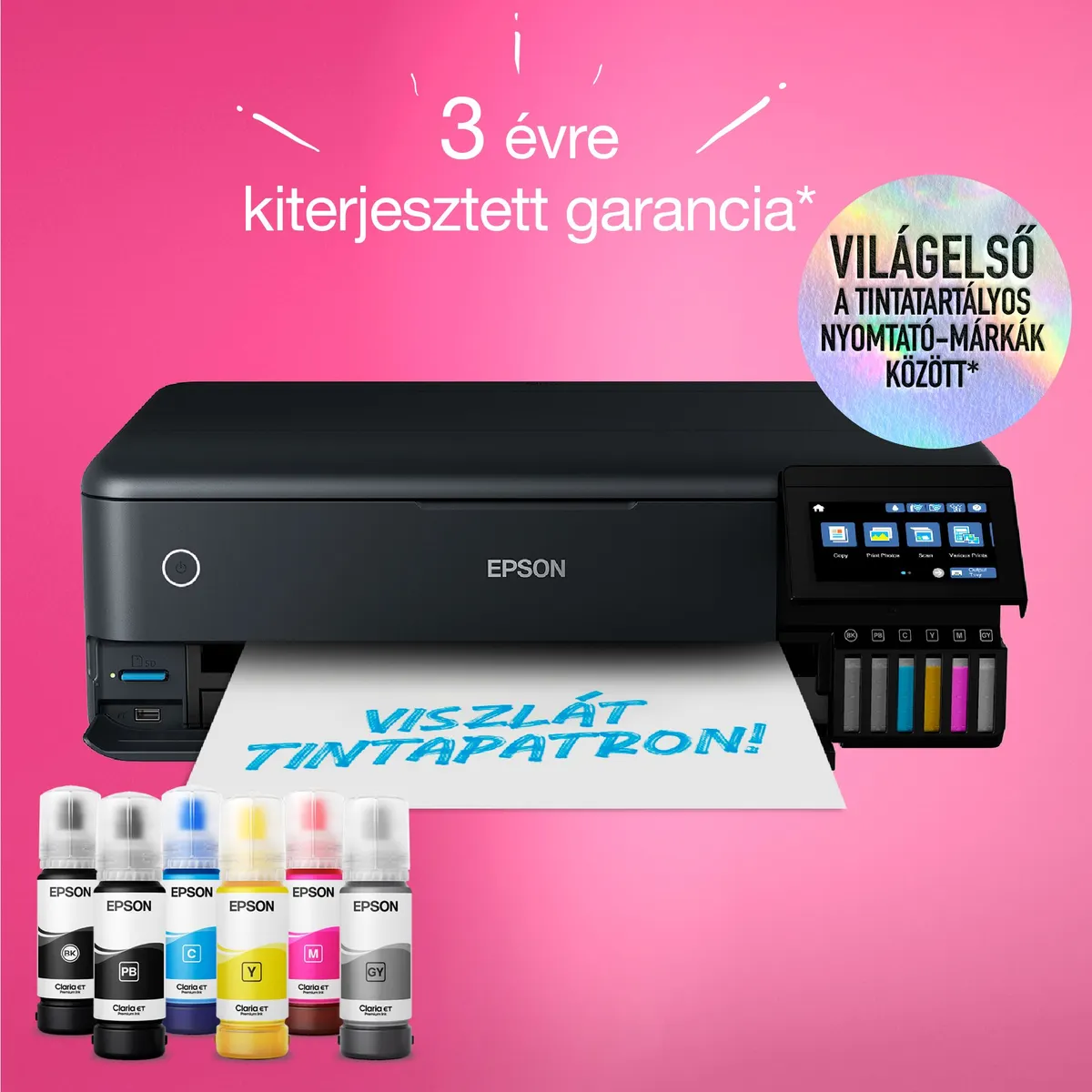 EPSON C11CJ21402 EcoTank L8180 6 szín tintarendszer A3 duplex wifi #7
