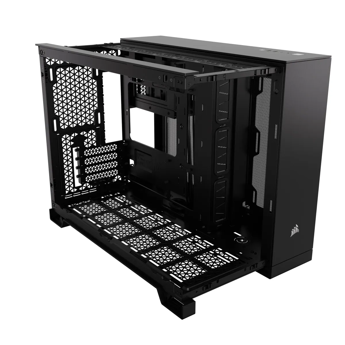 Corsair CC-9011263-WW 2500D Airflow Micro-ATX dupla kamrás edzett üveg fekete #5