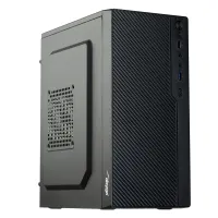 Akyga AK36BK Micro ATX ház 3 belső rekesz előlapi USB 2.0 és USB 3.0 mikrofon és audió bemenet max 250 mm GPU táp nélküli fekete