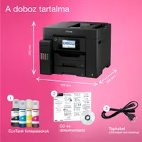 EPSON C11CJ29402 EcoTank L6570 A4 MFP színes kétoldalas érintőképernyő 10,9 cm USB LAN WiFi 550 lap bemeneti papírtálca 125 kiadótálca #4
