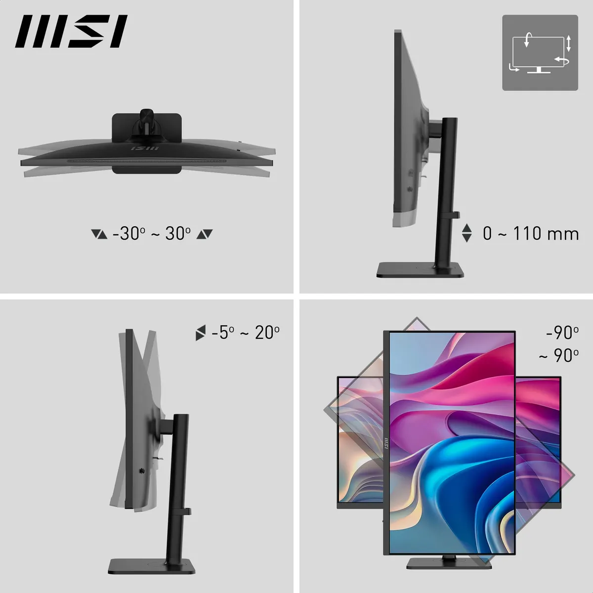 MSI modern MD272UPHG MD272UPHG színmélység 1070 válaszidő 1070 #6