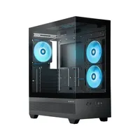 Chieftec GT-01B-OP Vista 3 db 120 mm ARGB ventilátor, edzett üveg oldalpanel #1