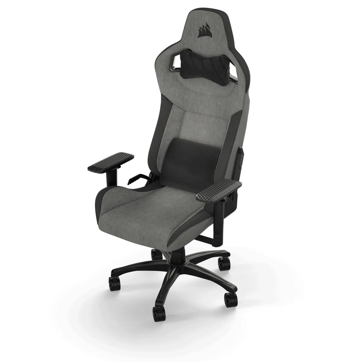 Corsair CF-9010056-WW T3 Rush szürke-fekete nyakpárna memóriahabos ágyéktámasz lélegző szövet #2