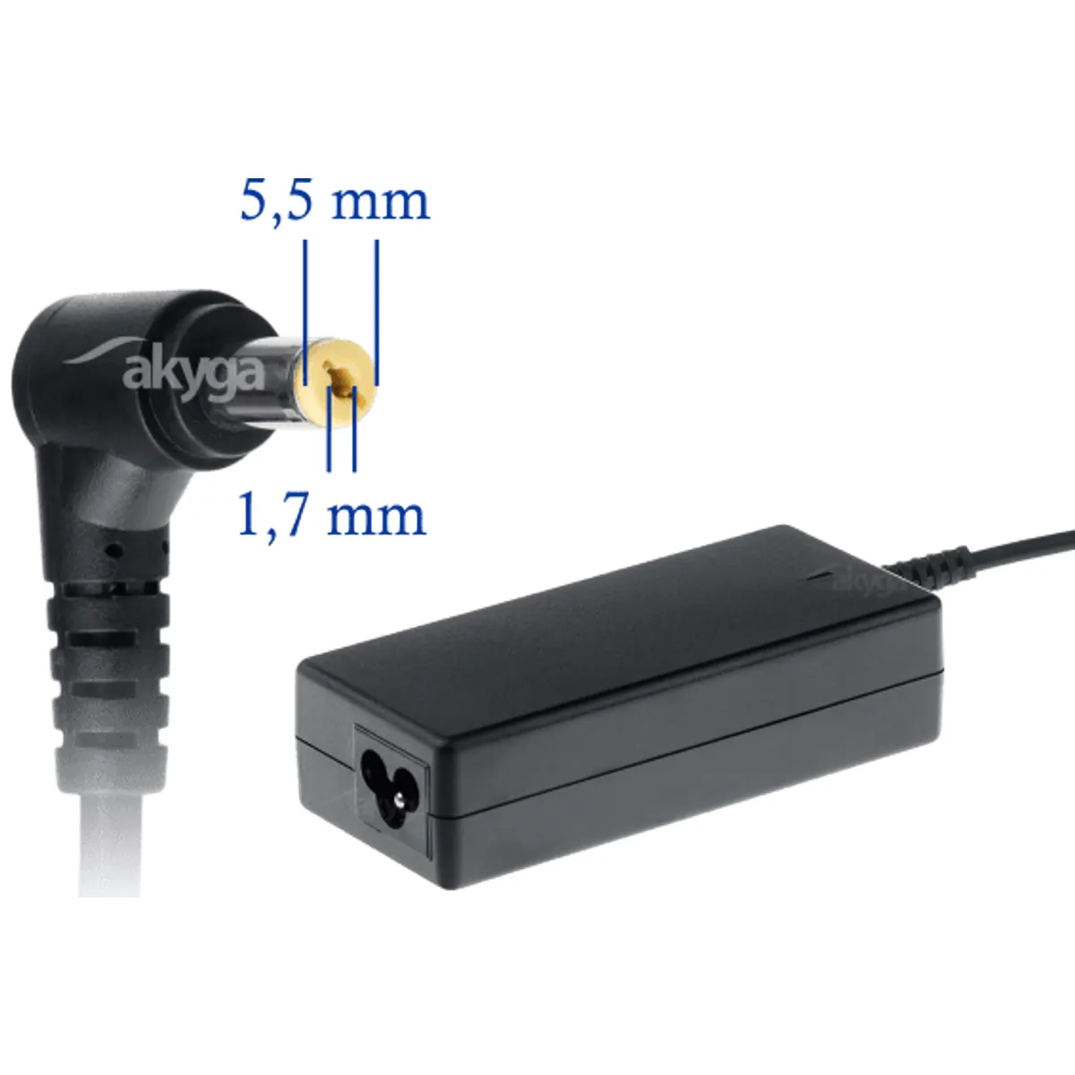 Akyga AK-ND-06 notebook töltő 19V 3.42A 65W 5.5x1.7 mm Acer #1