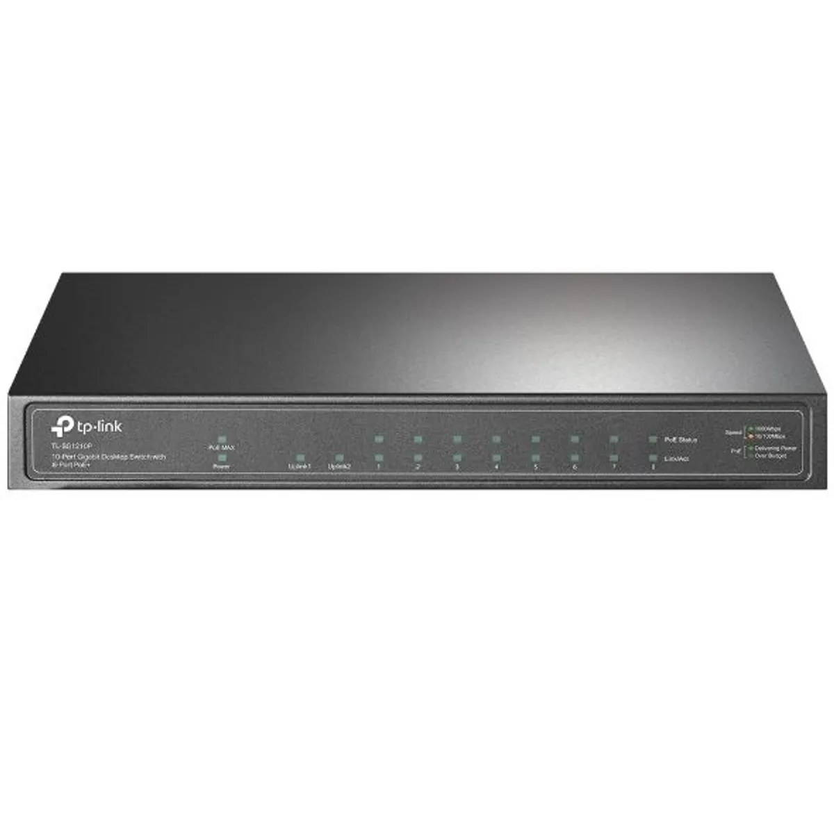 TP-Link tl-sg1210p 10-portos gigabites asztali kapcsoló 8 poe portok, 1x sfp, 20 gbps, 63w #1