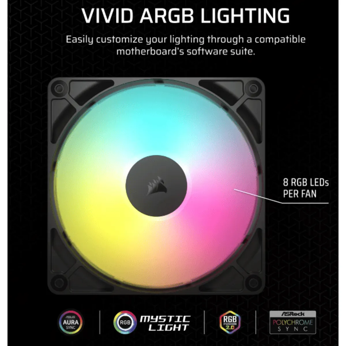 Corsair CO-9050182-WW RS140 ARGB 140mm PWM ventilátor #3