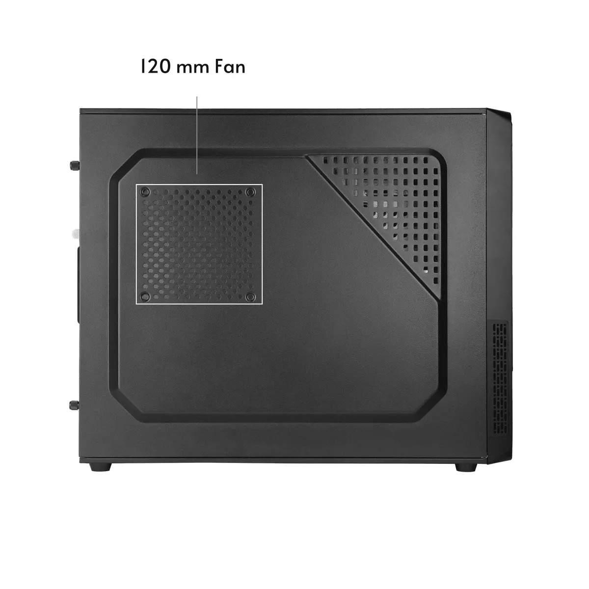 Chieftec UC-03B-OP UC-03B táp nélküli ATX torony fekete 1x5,25" 2x3,5" 2x2,5" 2x USB 3.2, Audio, SD kártyaolvasó #2