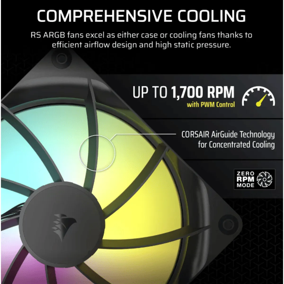 Corsair CO-9050182-WW RS140 ARGB 140mm PWM ventilátor #4