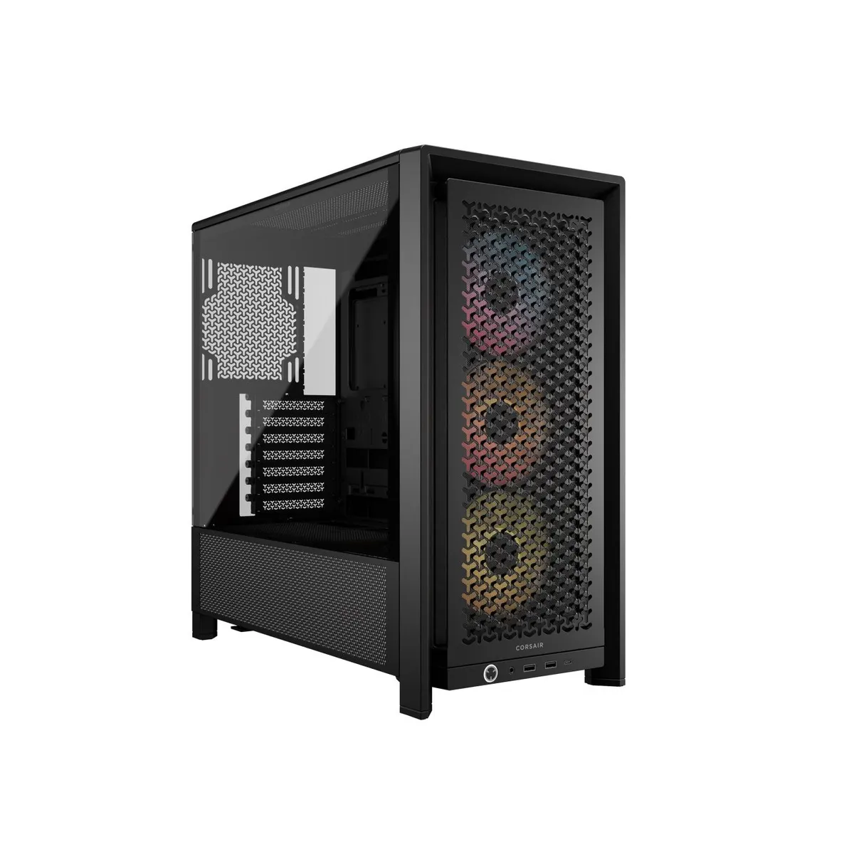 Corsair CC-9011296-WW Frame 4000D RS ARGB edzett üveg oldalpanel 3x RS120 ARGB ventilátor Mid-Tower ATX #1