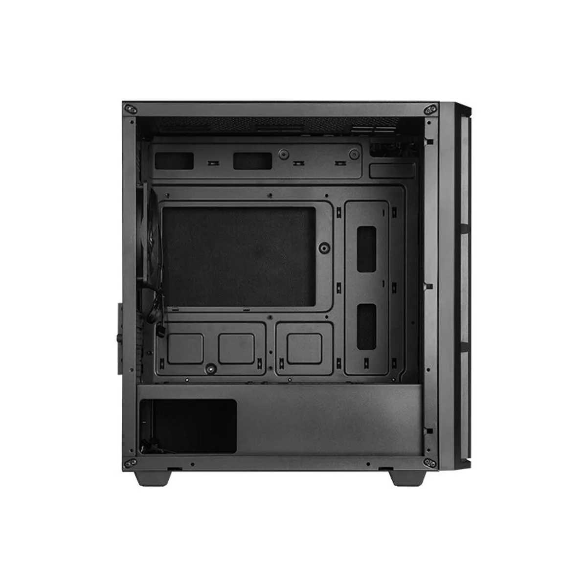Chieftec AZ-01B-OP Pro mini mATX 0,6 mm SPCC fekete 2x 2,5" 1x 3,5" belső rekesz PSU nélkül CPU hűtő max 165 mm VGA max 330 mm #6