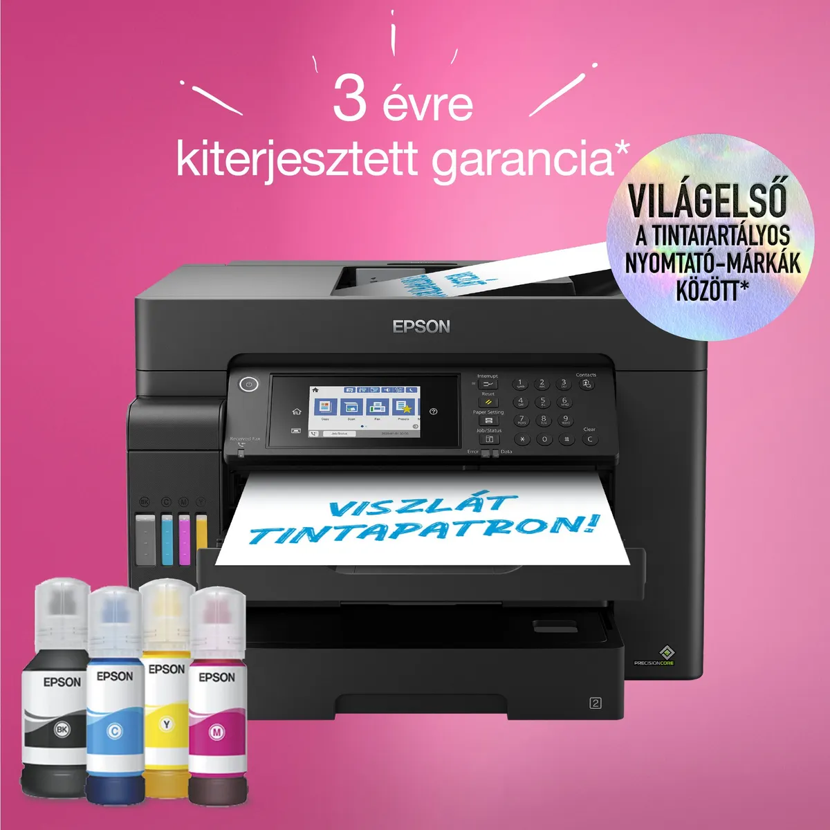 EPSON C11CH72402 EcoTank L15150 A3 MFP duplex WiFi LAN USB LCD érintőképernyős #7