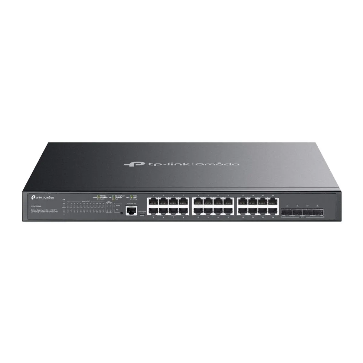 TP-Link SG3428XMP Omada SG3428XMP kapcsoló 24-port PoE L2 4x 10G SFP #1