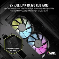 Corsair CC-9011267-WW Ház Micro-ATX iCUE LINK 2500X kétkamrás edzett üveg fekete #3